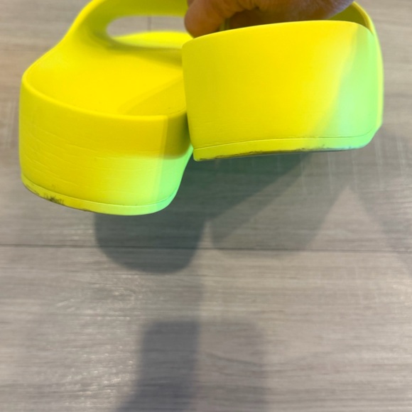 Balenciaga Platform Sandals Fluo Yellow - Picture 6 of 7
